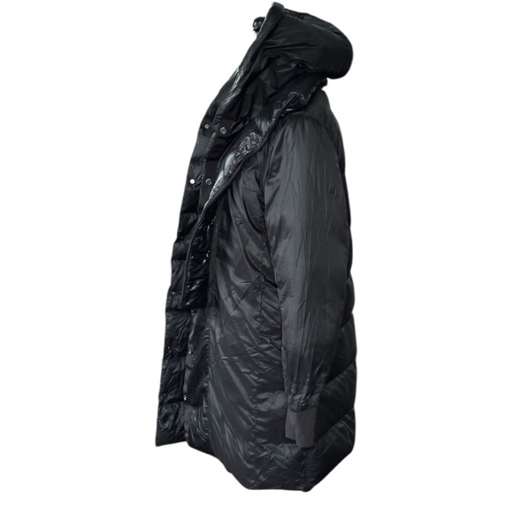 Athleta Lofty Down Long Winter Puffer Coat Black | Large - Picture 10 of 15
